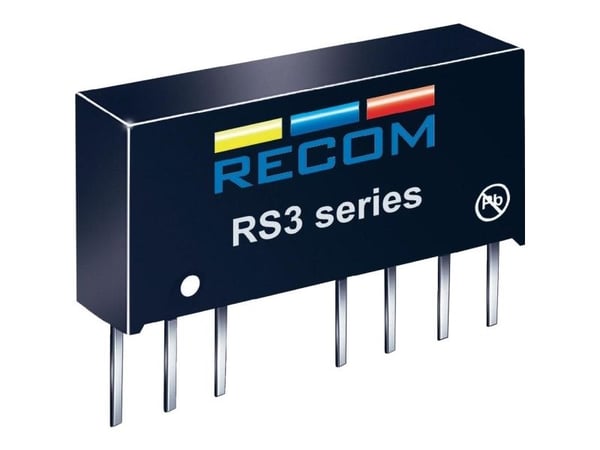 RECOM RS3-0505S DC/DC-omvandlare, modul 5 V 600 mA 3 W 1 utgång RECOM RS3-0505S DC/DC-omvandlare, modul 5 V 600 mA 3 W 1 utgång