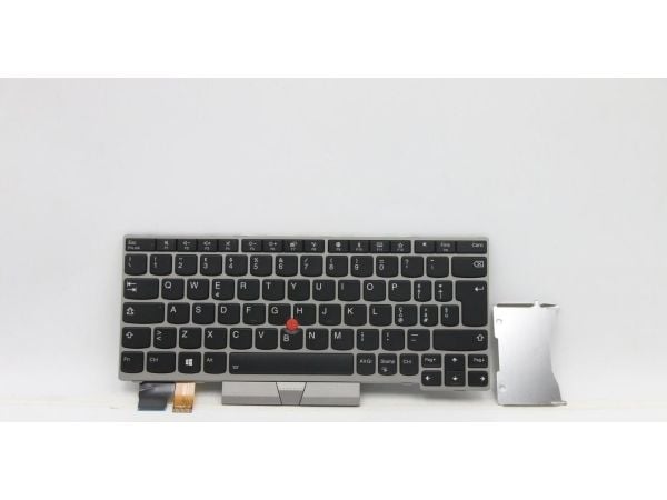 Lite-On - Erstatningstastatur for bærbar PC - med Trackpoint, UltraNav - bakbelysning - QWERTY - Italiensk - sølv - FRU - for ThinkPad L13 20R3, 20...