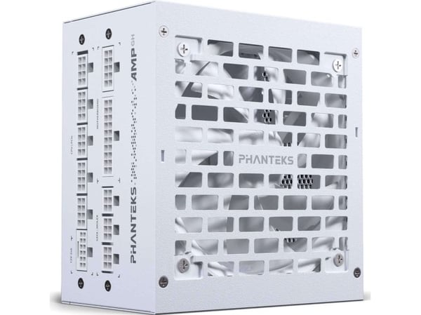 Phanteks AMP GH 850 - Strømforsyning (intern) - helt modulær - ATX12V 3.1 - 80 PLUS Gold - AC 100-240 V - 850 watt - hvit