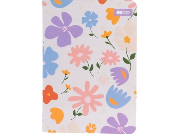 Happy Color notatbok A6/32K, ruter Bloom pastell