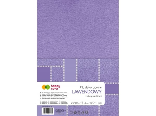 Happy Color Dekorfilt lavendel 10stk HAPPY COLOR