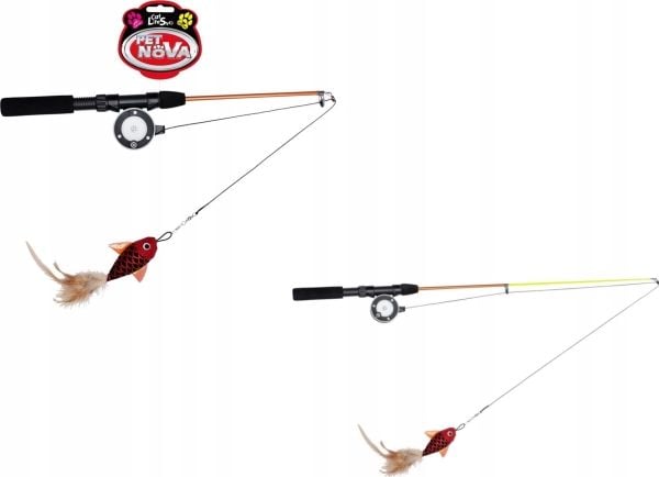 Aqua Nova PET NOVA kattelek teleskopisk fiskestang med liten fisk /10