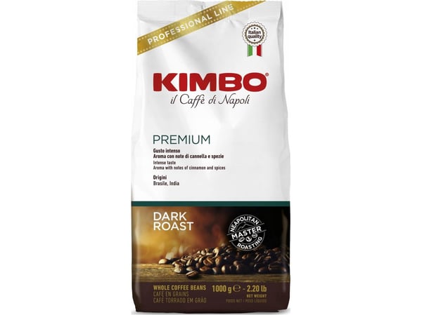 Kaffe hele bønner Kimbo Premium 1 kg