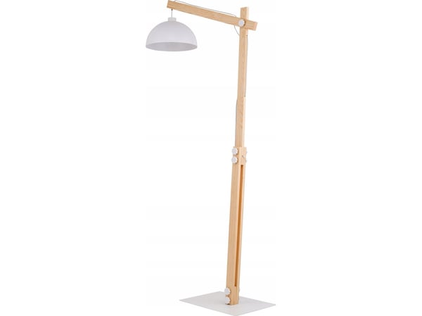 Gulvlampe TK Lighting Oslo 5592 1x15W E27 hvit/tre