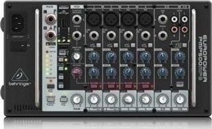 Behringer PMP500MP3, 8 kanaler, Svart