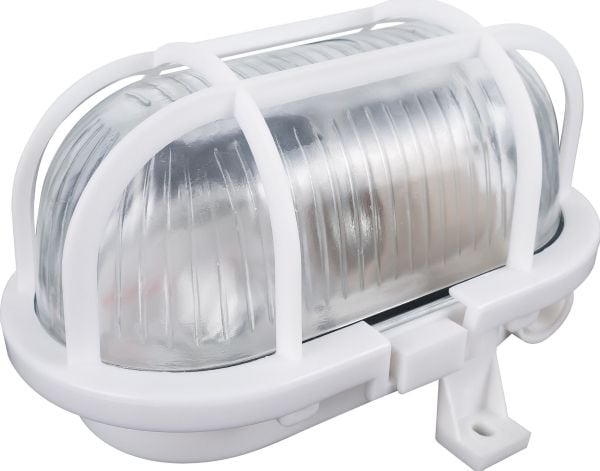 Orno SOTOA belysningsarmatur E27 maks. 15W IP54 glasskjerm plastdeksel hvit