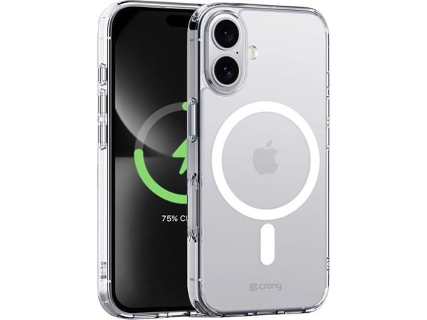 Crong Crong Clear MAG-deksel - iPhone 16 MagSafe-deksel (gjennomsiktig)
