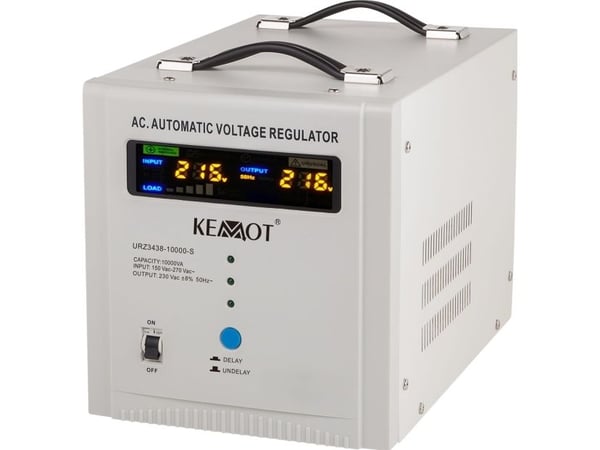 KEMOT SER-10000-S automatisk spänningsstabilisator, noggrannhet 8%