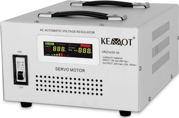 Kemot Automatisk spenningsstabilisator KEMOT MSER-5000 (5000 VA, servomotor)