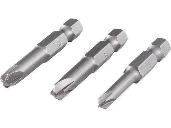wolfcraft GmbH 4006885126701, 3 kpl, Turva-torx, T10, T6, T8, 50 mm, 25,4 / 4 mm (1 / 4"), Kahdeksankulmainen