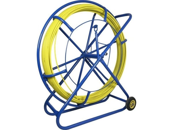 Q-Lantec FRP lasikuitukaapelin vedin Ø10mm, 100m pyörillä Q-LANTEC