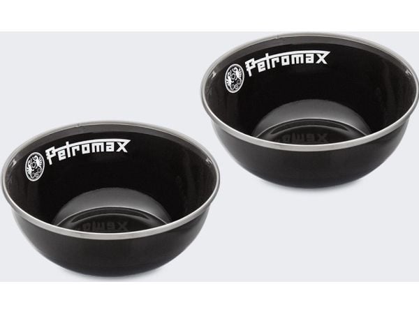 Petromax emaljeskåler 160 ml 2 stk BLACK