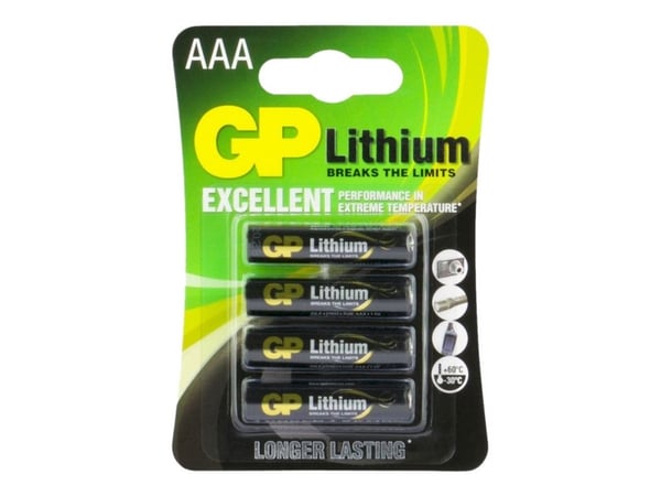 GP Primary Lithium 24LF - Batteri 4 x AA-type - Li-FeS2