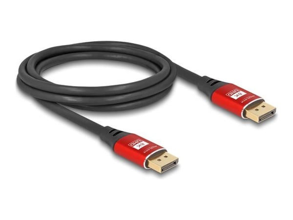 DeLOCK 80605, 2 m, DisplayPort, DisplayPort, Hanstik, Hanstik, 7680 x 4320 piksler