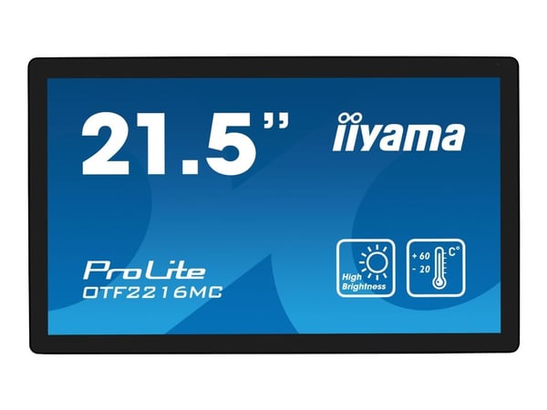 iiyama ProLite OTF2216MC-B1 - LED-skjerm - 22" (21.5" synlig) - åpen ramme - berøringsskjerm - 1920 x 1080 Full HD (1080p) @ 60 Hz - VA - 1100 cd/m...