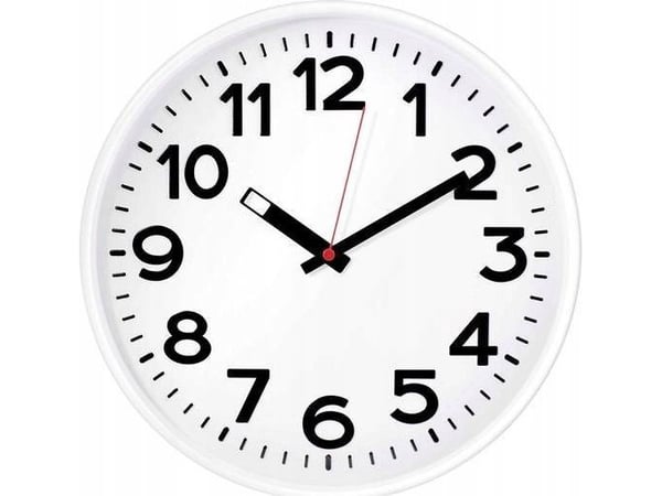 EUROTIME 82321 kvartsi-seinäkello valkoinen