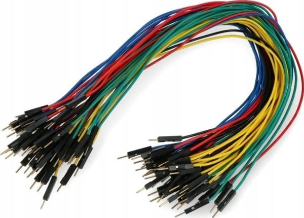 OEM tilkoblingskabler han-han 30 cm farget - 50 stk OEM tilkoblingskabler han-han 30 cm farget - 50 stk