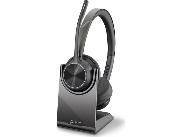 POLY Voyager 4320 UC, Trådløs, Kontor/kundesenter, 162 g, Hodesett, Sort