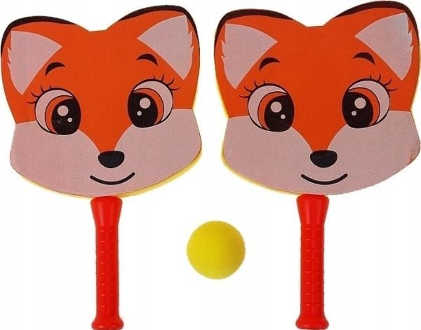Adar av skum flaggermus Fox med en ball