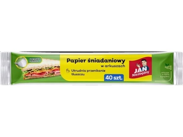 JAN Niezbedny frokostpapir JAN NIEZBEDNY, ark, 25x30 cm, 40 ark, hvit JAN Niezbedny frokostpapir JAN NIEZBEDNY, ark, 25x30 cm, 40 ark, hvit