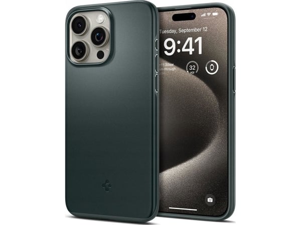 Spigen iPhone 16 Pro Max Case, Apple iPhone 16 Pro Max, Vihreä