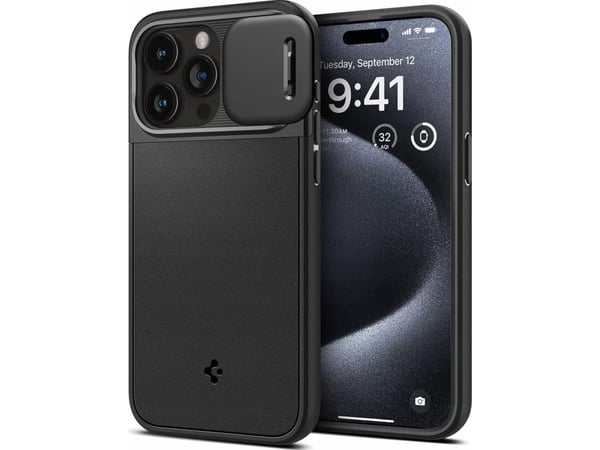 Spigen Optik Armor (MagFit), Etui, Apple, iPhone 16 Pro Max, 17,5 cm (6.9"), Svart