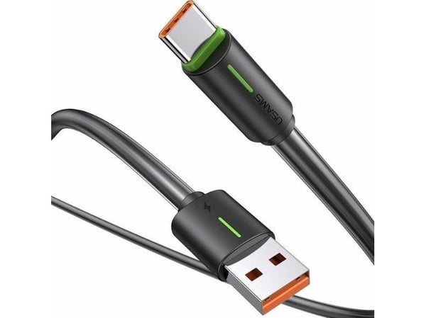 USB-kabel Usams USB-A till USB-C 1 m svart
