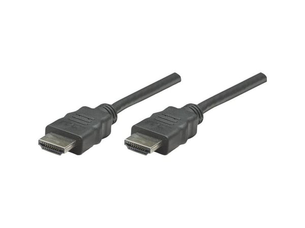 Manhattan 308816, 1 m, HDMI Type A (Standard), HDMI Type A (Standard), 3D, 10,2 Gbit/sek., Svart