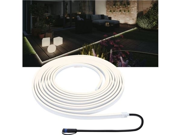 Paulmann 94681, Gulvlys, Hvit, Plast, IP68, Fasade, Hage, Terrasse, III