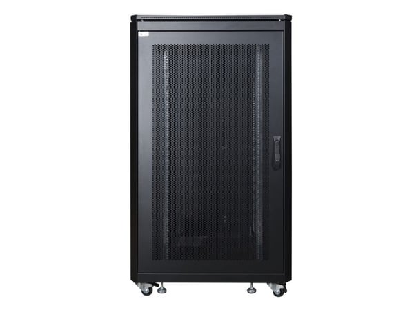 Lanview by Logon - Rack skåp - 800 x 1000 mm, server line - fristående - svart, RAL 9005 - 26U - 19"
