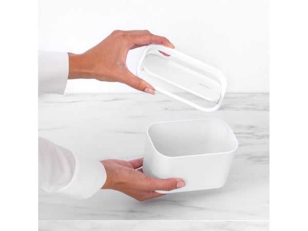 Brabantia jäteastia kallistuva valkoinen
