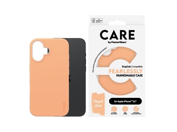 CARE by PanzerGlass - Baksidedeksel for mobiltelefon - MagSafe-samsvar - polykarbonat (PC), termoplast-polyuretan (TPU), mikrofiber, oleofobisk bel...