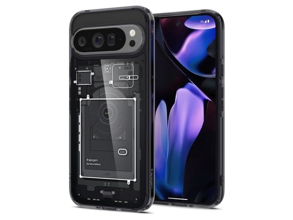 Spigen Ultra Hybrid Zero One, Omslag, Google, Google Pixel 9 Pro XL (2024), 17,3 cm (6.8"), Svart, Transparent
