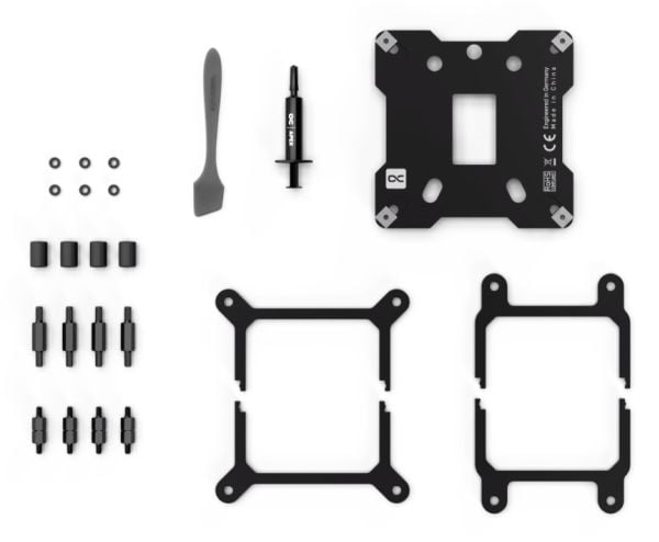 Alphacool Core 1 Aurora CPU-jäähdytin, ARGB - Hiili