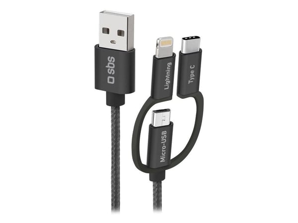 SBS TECABLEUSBIP531BW, 1,2 m, USB A, Micro-USB A, USB 2.0, Lajittelu