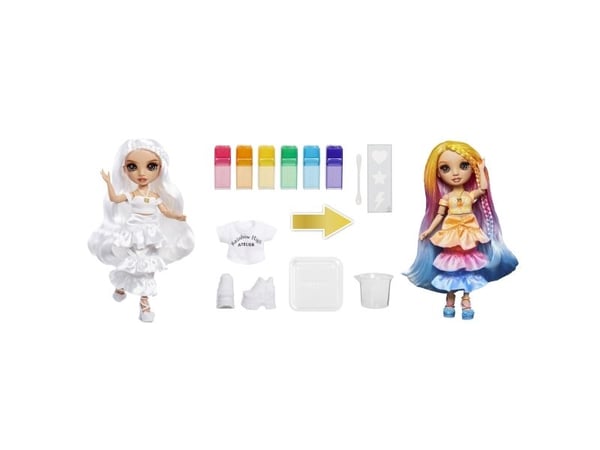 Rainbow High Watercolor & Create Fashion Doll Brown Eyes, Muotinukke, Naaras, 4 vuosi/vuosia, Valikoidut värit