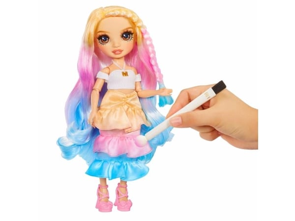 Rainbow High Watercolor & Create Fashion Doll Brown Eyes, Muotinukke, Naaras, 4 vuosi/vuosia, Valikoidut värit