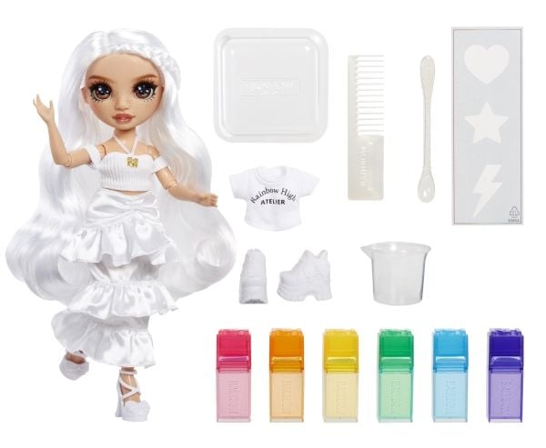 Rainbow High Watercolor & Create Fashion Doll Brown Eyes, Muotinukke, Naaras, 4 vuosi/vuosia, Valikoidut värit