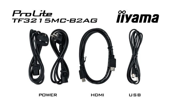 IIYAMA 80.0cm (31.5") TF3215MC-B2AG 16:9 M-Touch HDMI musta
