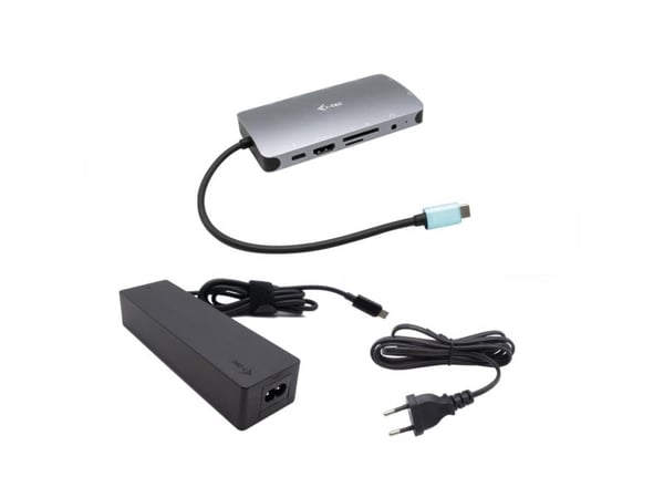 i-Tec Nano Dock - Dokkingstasjon - USB-C / Thunderbolt 3 - HDMI, VGA - 1GbE - 100 watt
