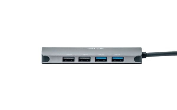 i-Tec Nano Dock - Dokkingstasjon - USB-C / USB4 / Thunderbolt 3 / Thunderbolt 4 - 2 x HDMI - 1GbE - 100 watt - Europa