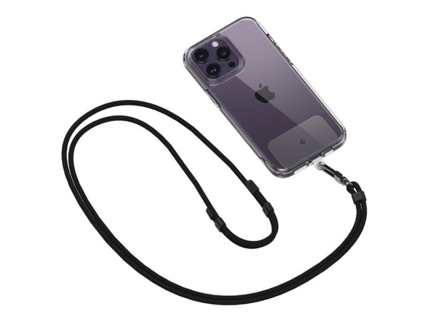 Spigen AFA06259, Strop / Belte, Svart, Stoff, Plast, Universell, 2 stykker