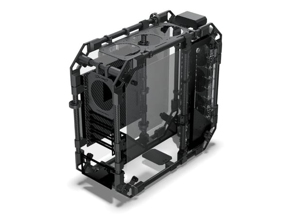 Alphacool Apex Pro Skeleton Carbon ATX-kotelo