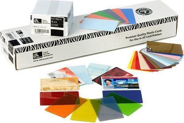 Zebra Color - Polyvinyylikloridi (PVC) - 30 mil - vihreä - CR-80-kortti (85,6 x 54 mm) 500 korttia - Zebra P110m, P330i, P430i -kortteihin