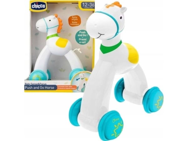 Chicco Classic Cavallino Push & Go, 12 måned(er), 4 hjul, Flerfarget, 80 g