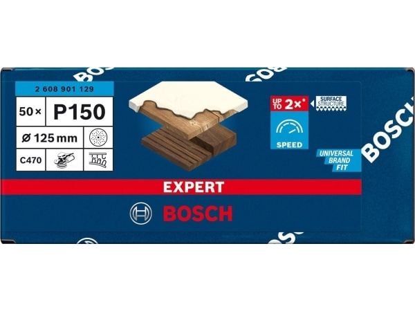 Bosch SLIBEBLAD EXC 125MM K180 MULTI 5 kpl