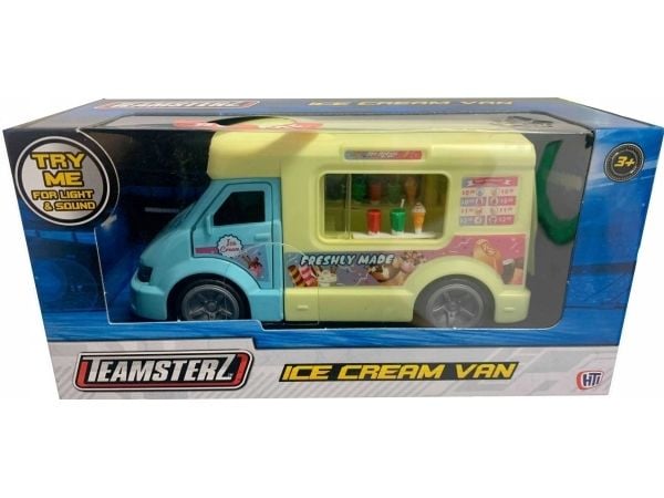 Teamsterz Street Kingz gjutjärnsbil med ljus och ljud – glassbil