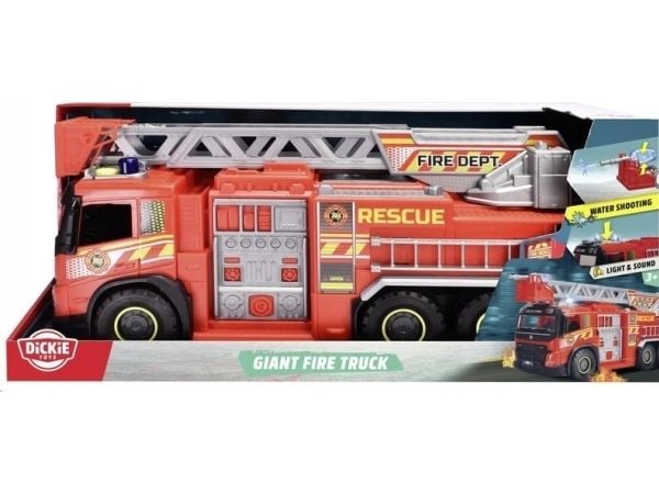 Dickie Volvo brannbil, rød, 51 cm