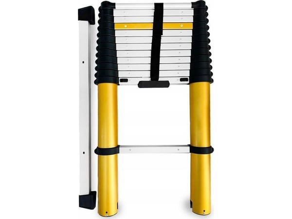 DRABEST teleskopstige i aluminium 13 trinn 3,8 m maks 150 kg