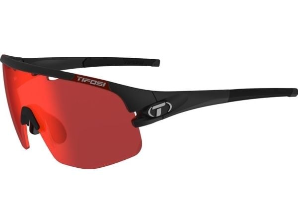TIFOSI Briller TIFOSI SLEDGE LITE CLARION FOTOTEC matt svart (1 Clarion Red PHOTOCHROME glass 74%-14% lystransmisjon) (NY)